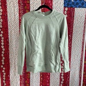 Green crewneck lululemon scuba hoodie